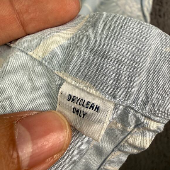 Polo Ralph Lauren Clayton Hawaiian Shirt Mens XL Blue Pineapple Loop Camp Collar - Picture 4 of 9